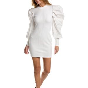 NWT!! Elliatt Pouf Sleeve White Dress 🔥 Small